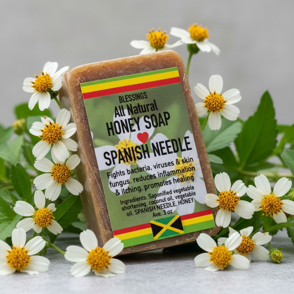 All Natural Honey Soap Spanish Needle (Bidens pilosa)