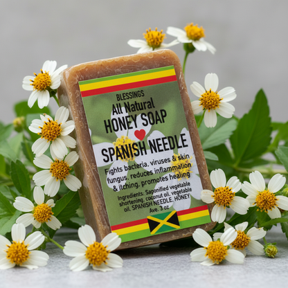 All Natural Honey Soap Spanish Needle (Bidens pilosa)