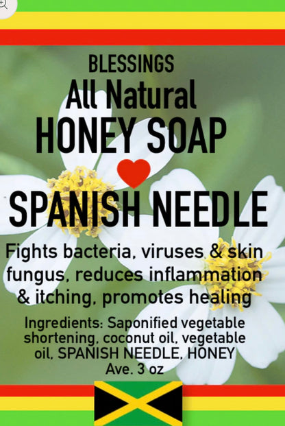 All Natural Honey Soap Spanish Needle (Bidens pilosa)