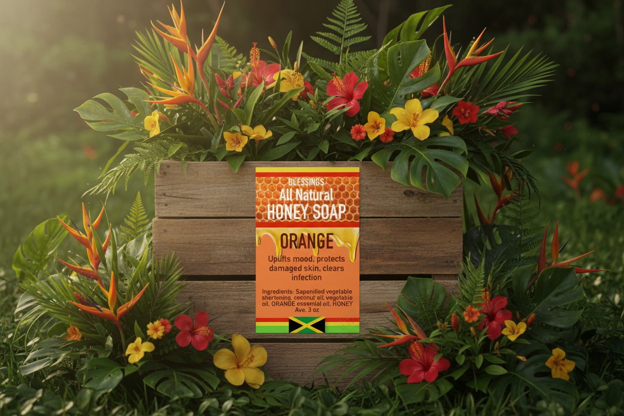 All Natural Honey Soap Orange