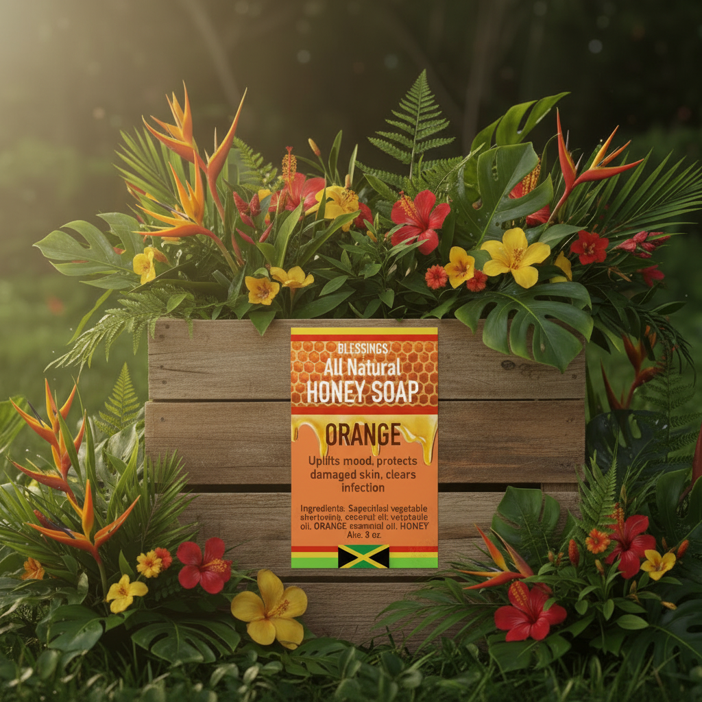 All Natural Honey Soap Orange