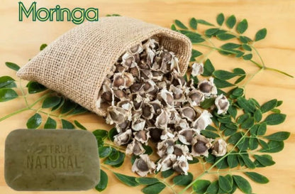 TRUE AND NATURAL MORINGA FACE & BODY BAR