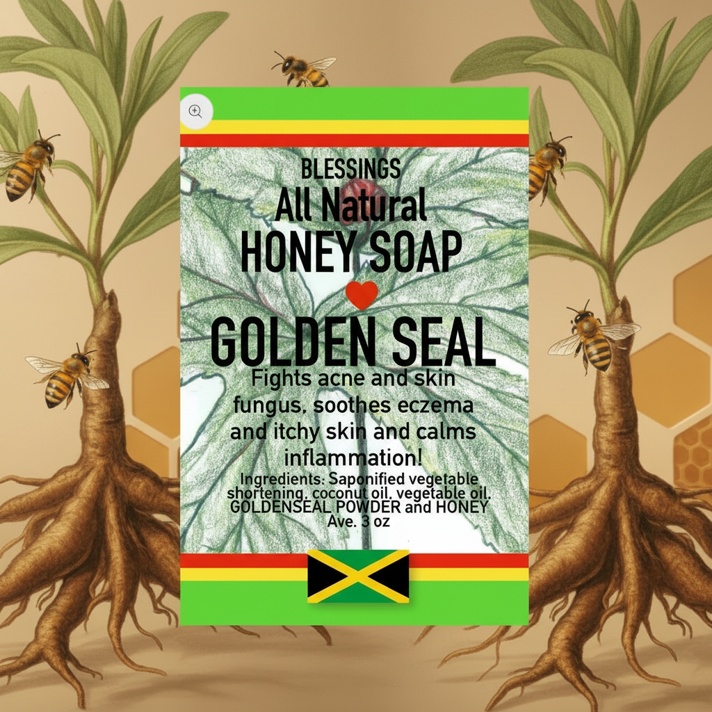 All Natural Honey Soap Goldenseal