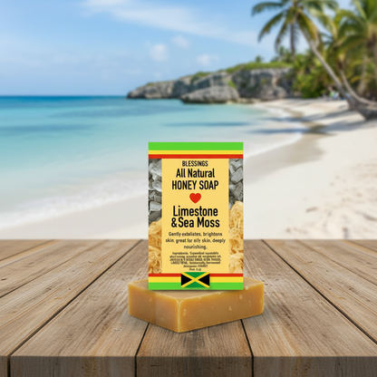 All Natural Honey Soap Limestone & Sea Moss