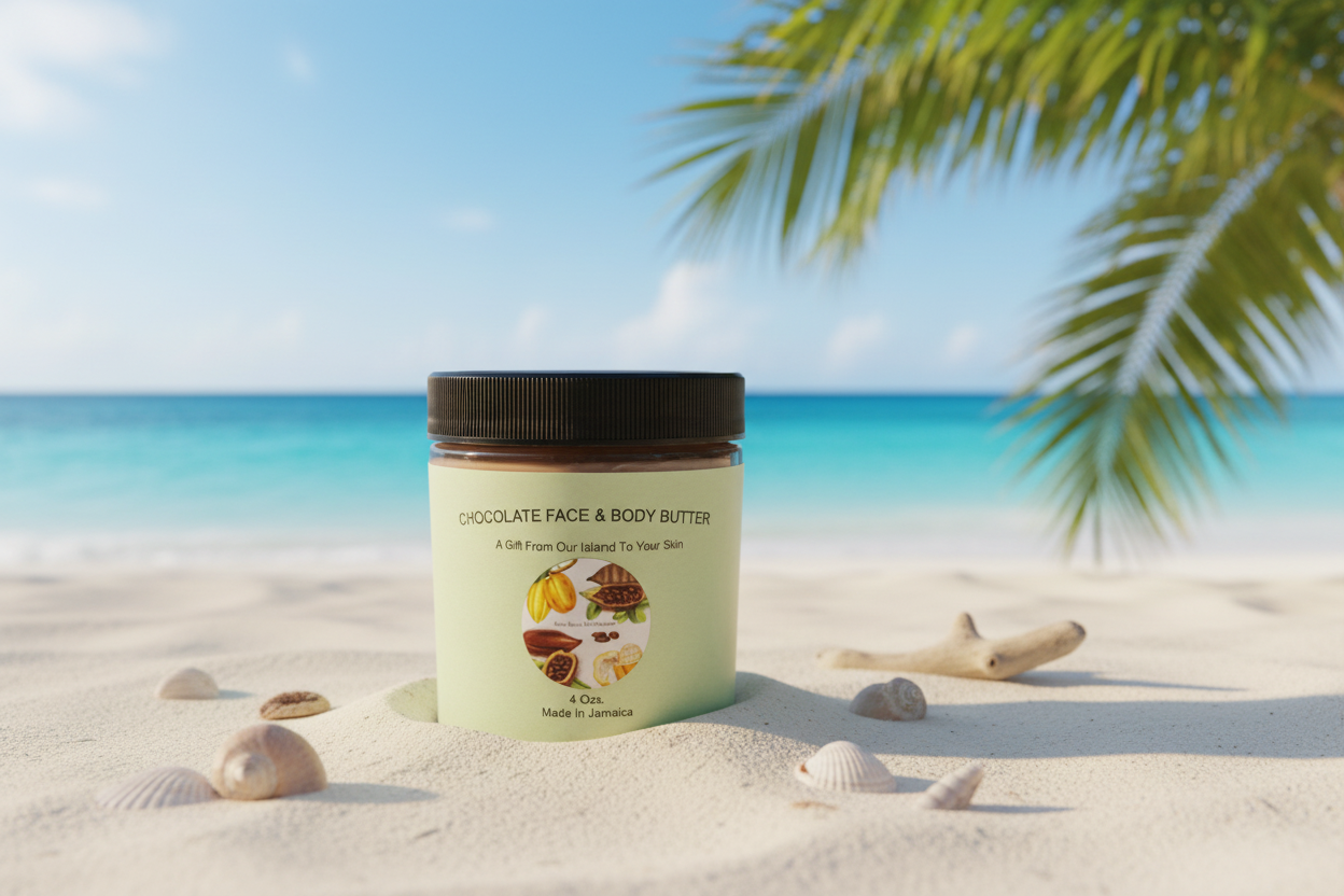 Beurre de peau au chocolat entièrement naturel