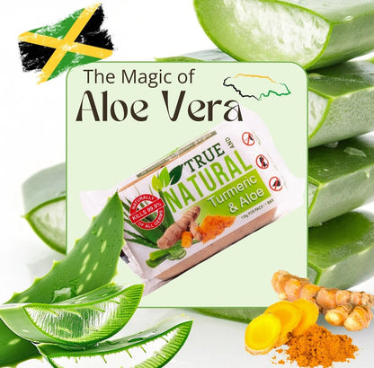 Savon True and Natural au curcuma et à l'aloe vera
