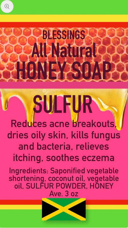 All Natural Honey Soap Sulfur