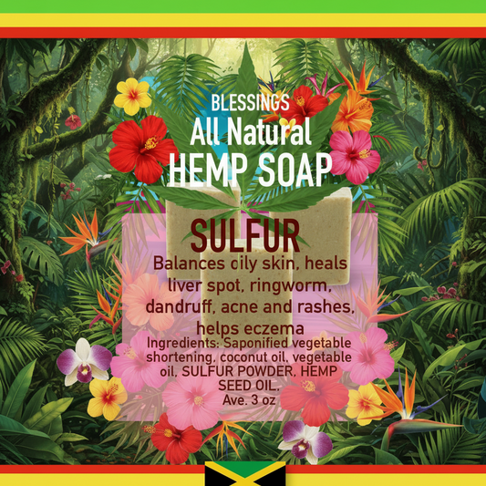 All Natural Hemp Soap Sulfur