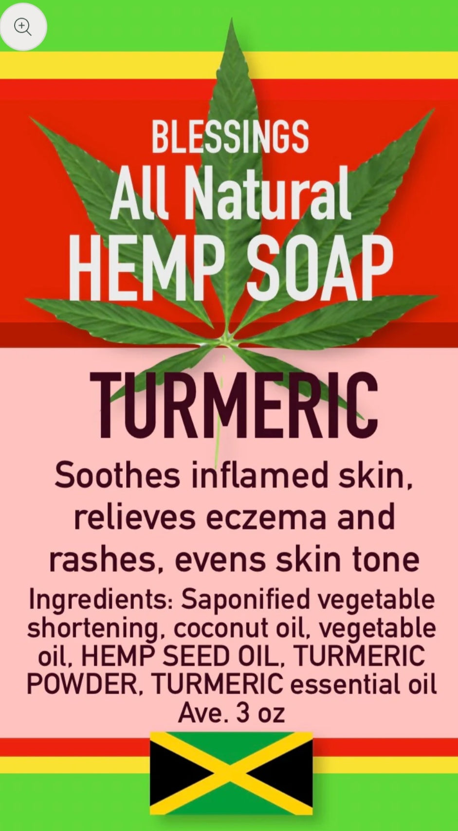 Savon de chanvre naturel au curcuma