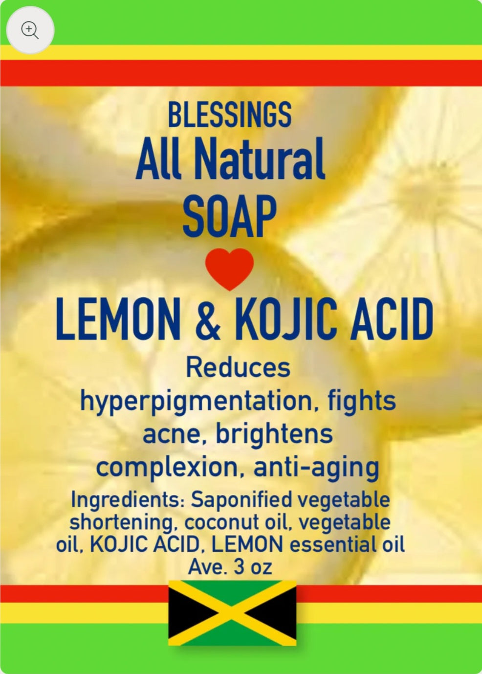 All Natural Soap Lemon Kojic