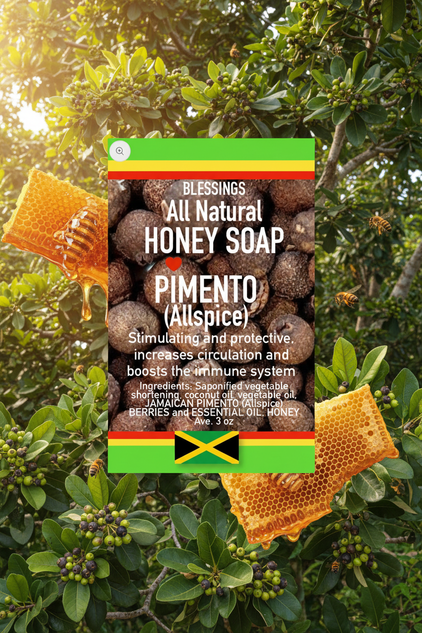 All Natural Skincare Honey Soap Pimento (Allspice)