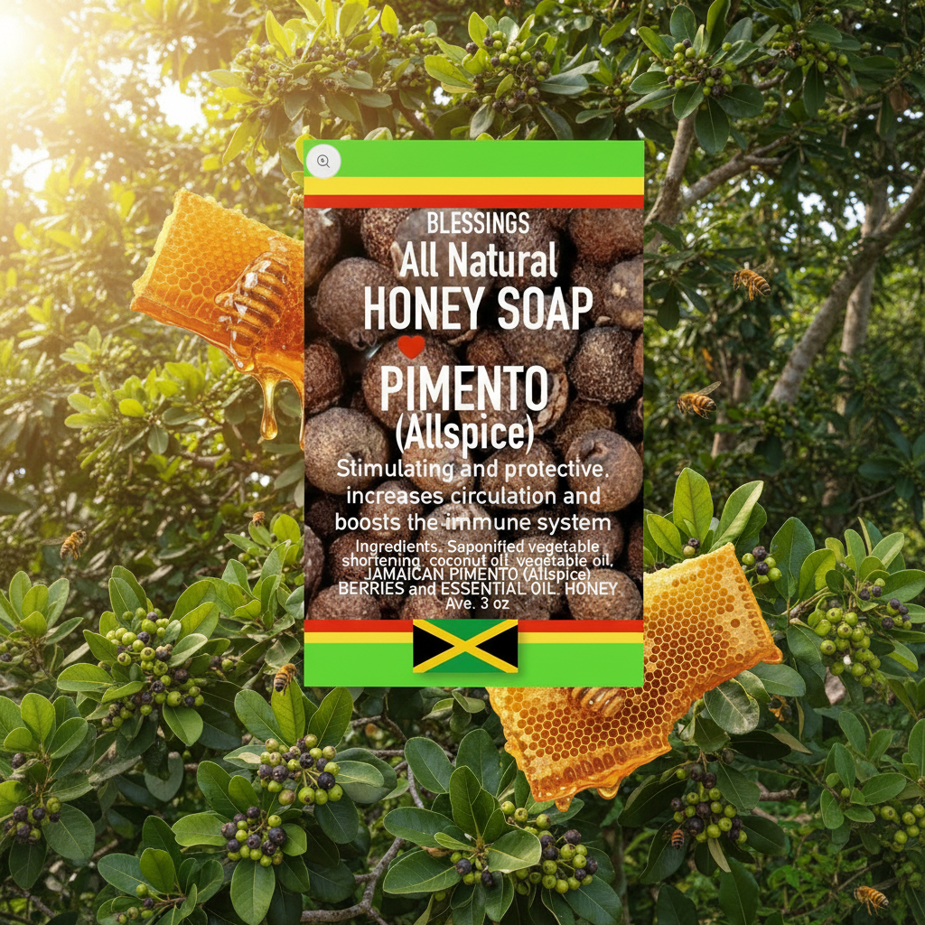 All Natural Skincare Honey Soap Pimento (Allspice)