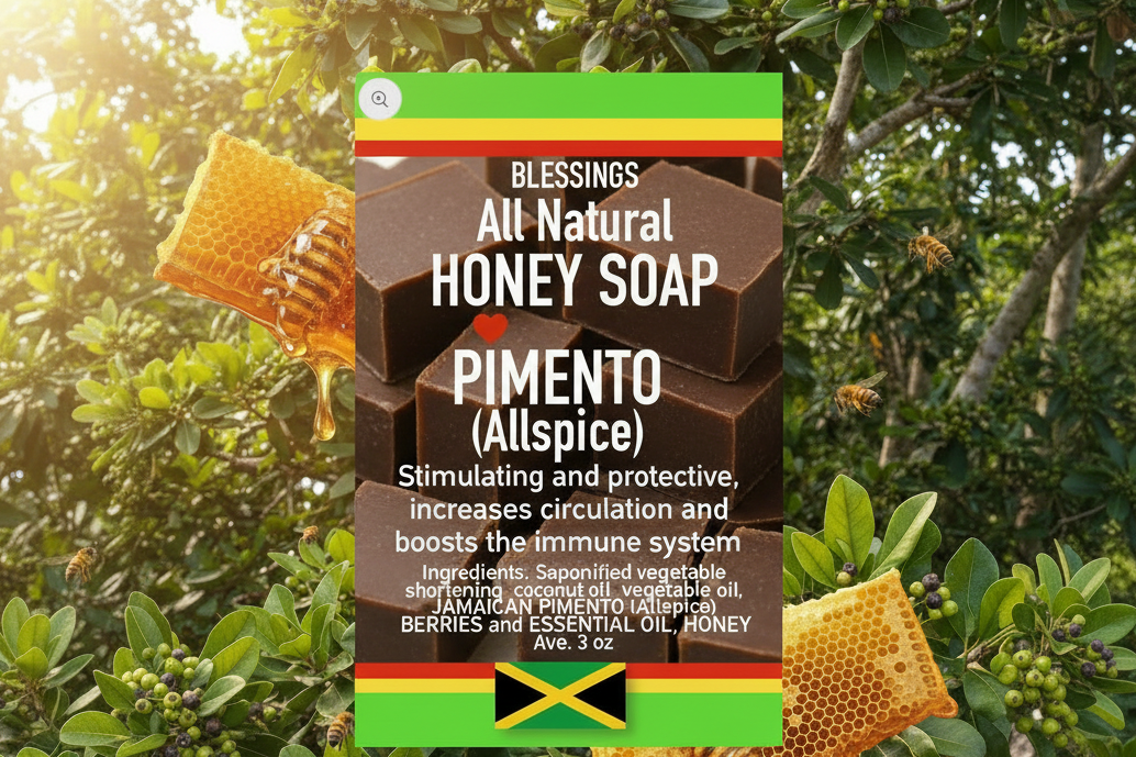 All Natural Skincare Honey Soap Pimento (Allspice)