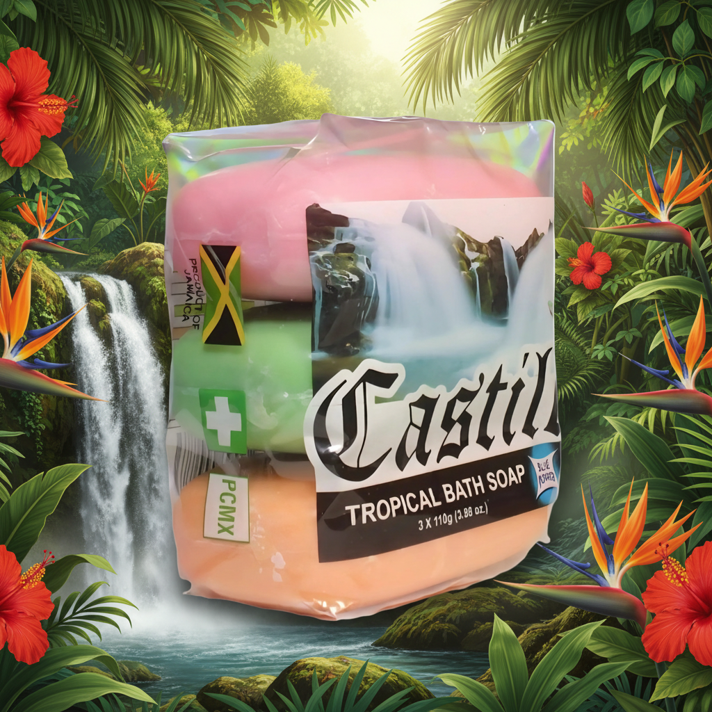 Castile Antibacterial Tropical Mix Face & Body Soap - Jamaican Naturals