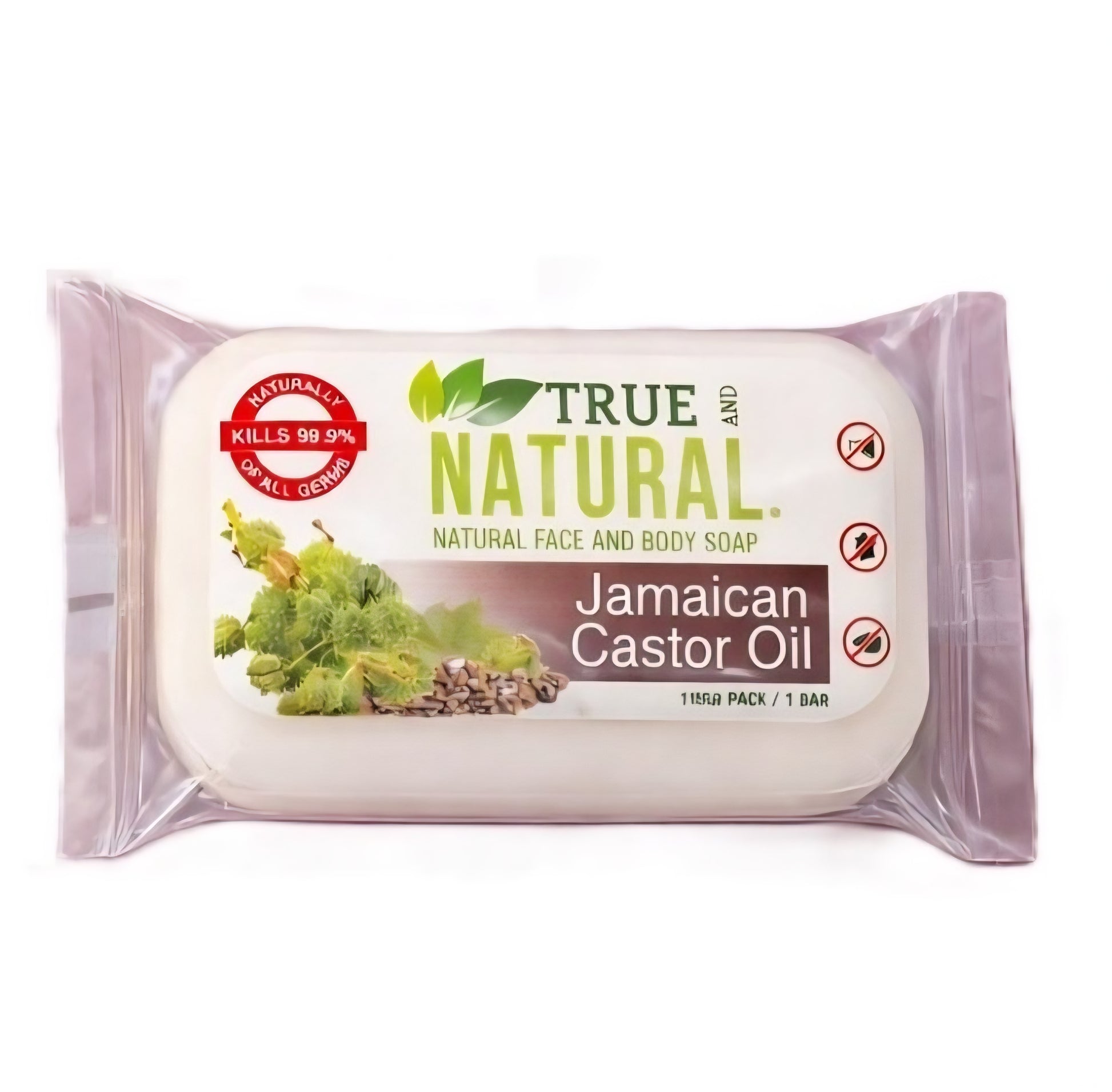 All Natural Skincare By True and Natural Jamaican Castor Oil Face & Body Soap - Jamaican Naturals