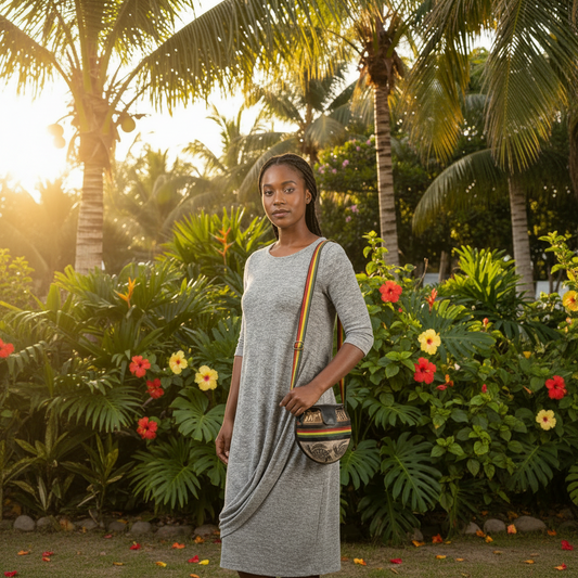 Calabash Shell Crossbody Bag – Handcrafted Jamaican Artisan