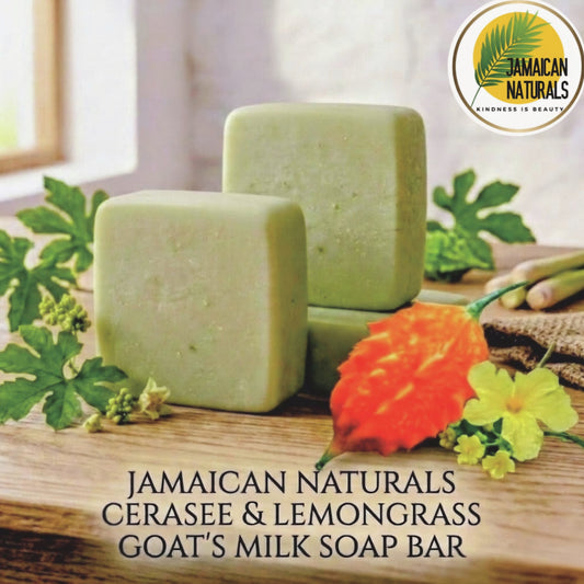 Jamaican Naturals Cerasee & Lemongrass Goat's Milk Soap Bar (5ozs./141g)