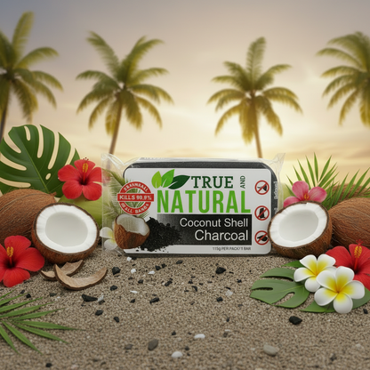 All Natural Skincare By True and Natural Coconut Shell Charcoal