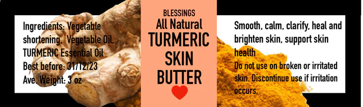 BLESSINGS ALL NATURAL TURMERIC SKIN BUTTER
