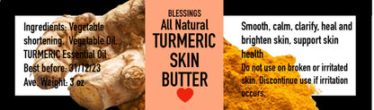 BLESSINGS ALL NATURAL TURMERIC SKIN BUTTER