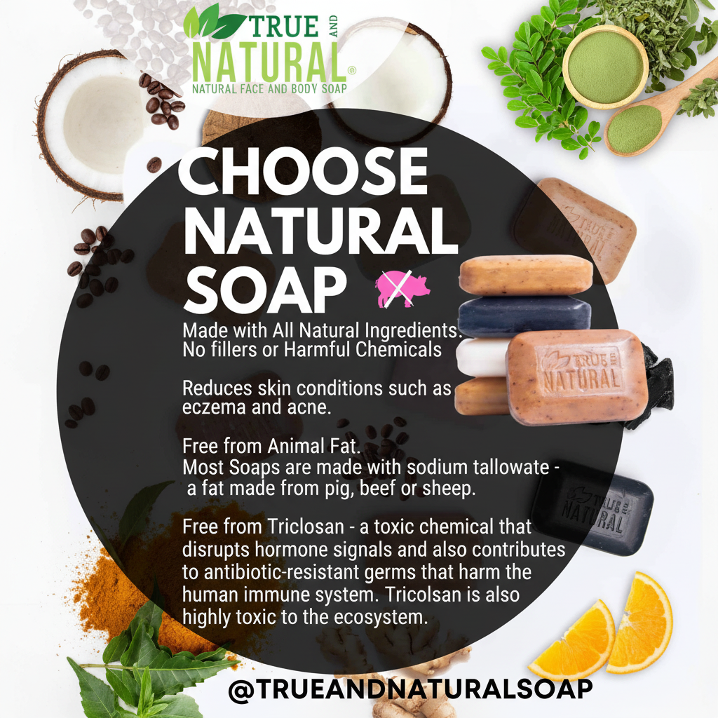 All Natural Skincare By True and Natural Soap Turmeric & Ginger