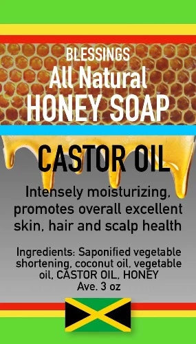 BLESSINGS ALL NATURAL HONEY CASTOR OIL FACE & BODY BAR