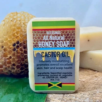 BLESSINGS ALL NATURAL HONEY CASTOR OIL FACE & BODY BAR