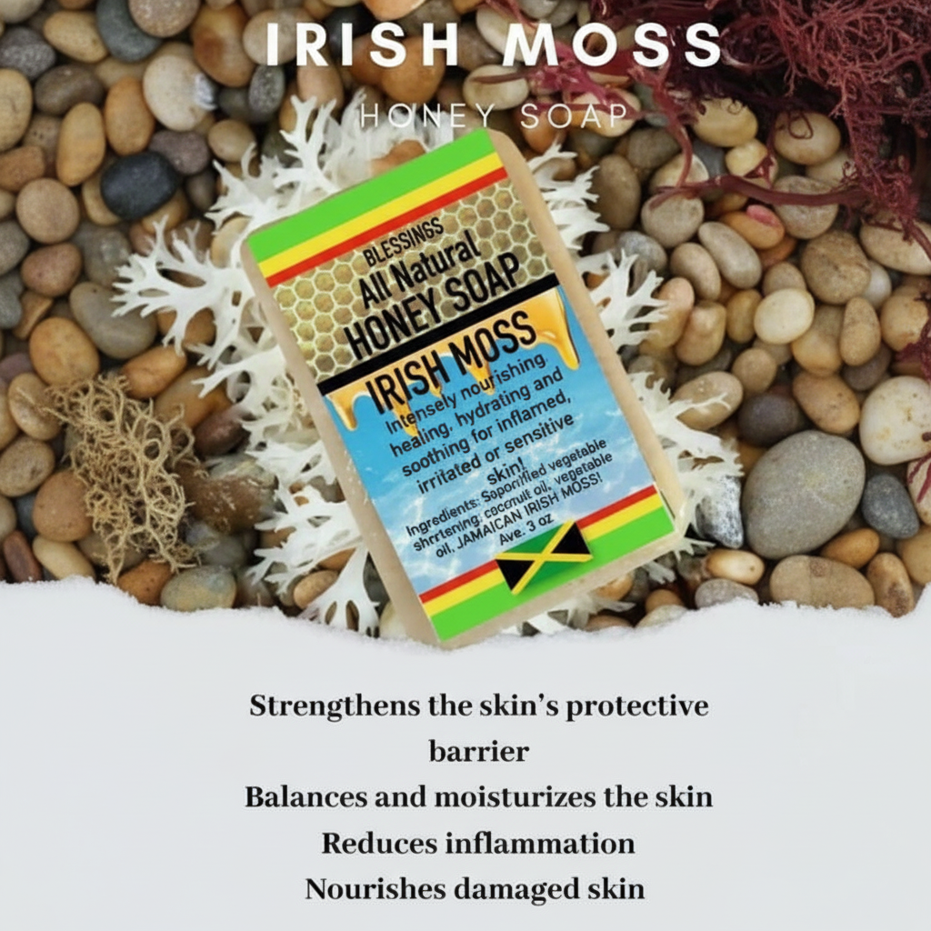 Natürliche Honigseife mit Irischem Moos