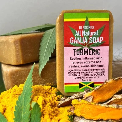 BLESSINGS ALL NATURAL HEMP TURMERIC FACE & BODY BAR