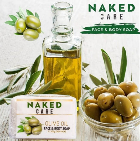 NAKED CARE ® (2x100g) OLIVE OIL FACE & BODY BAR