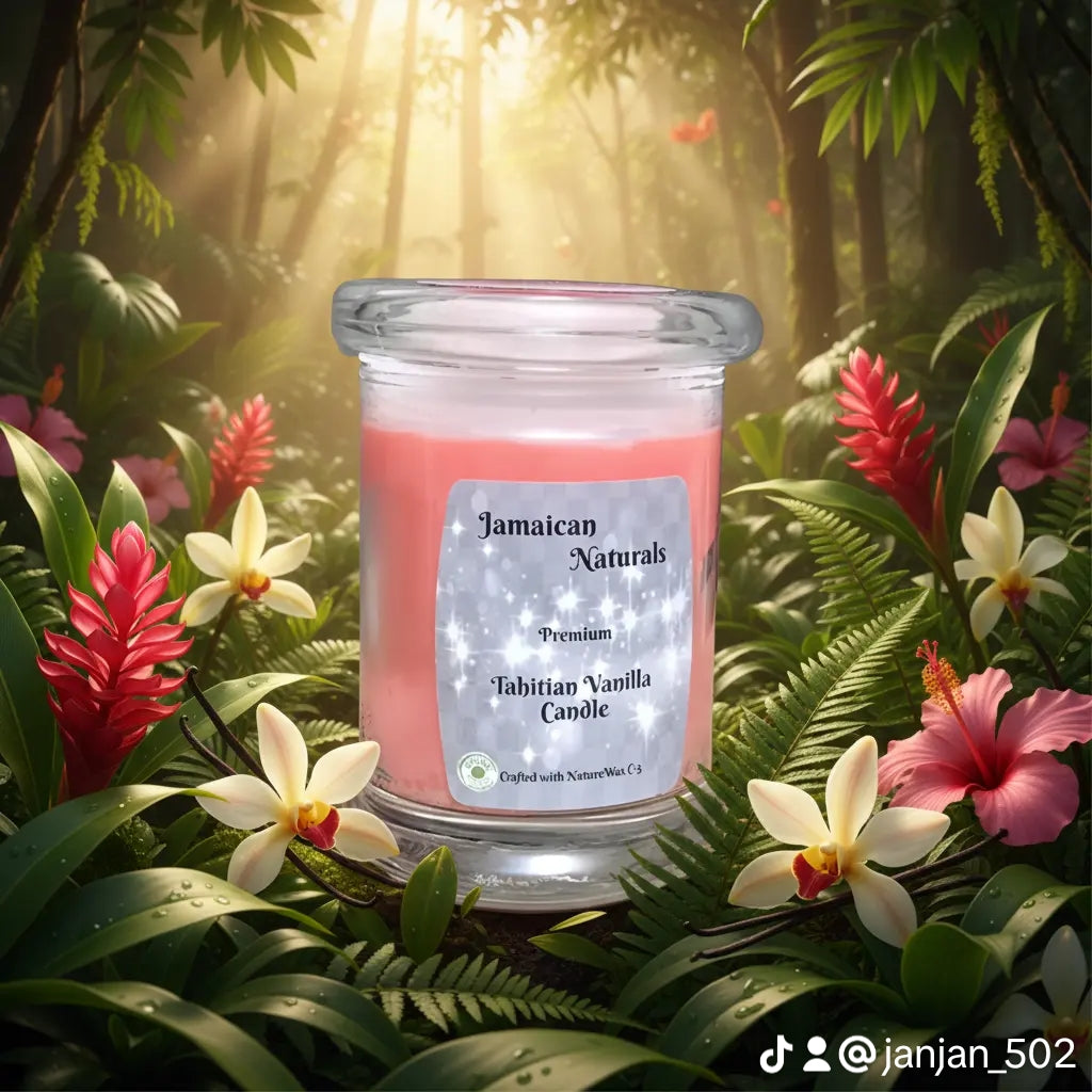 Bougies 100% naturelles, véganes et biologiques à la vanille de Tahiti ❤️