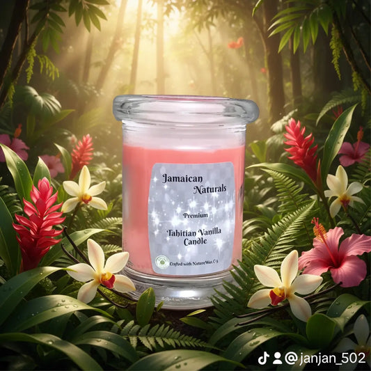 Bougies 100% naturelles, véganes et biologiques à la vanille de Tahiti ❤️